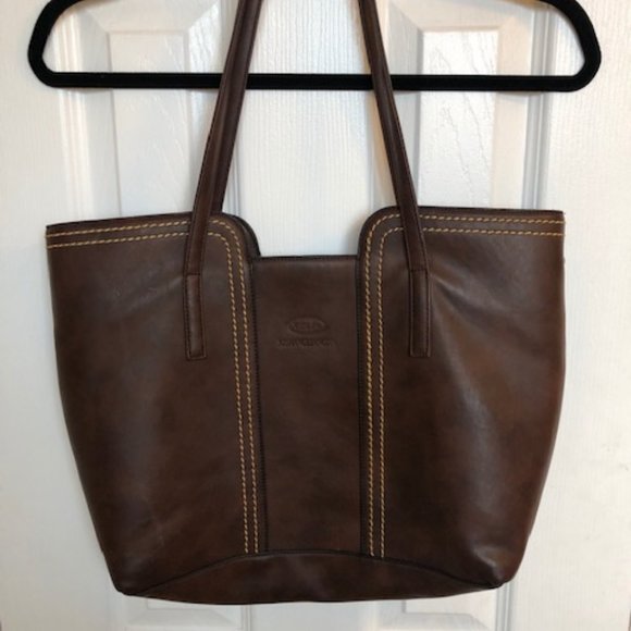 X5LP Brown Pleather Shoulder or Clutch Bag - Picture 1 of 7